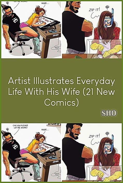 Artist Illustrates Everyday Life With His Wife and 1 .